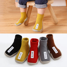 将图片加载到图库查看器，Baby Boys Girls Toddlers Moccasins Non-Skid Indoor Kids Floor Slipper Children Animal Breathable Cotton Knitted Shoes Ideal Gift
