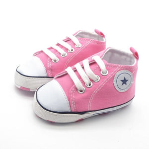 New Canvas Classic Sports Sneakers Newborn Baby Boys Girls First Walkers Shoes Infant Toddler Soft Sole Anti-slip Baby Shoes