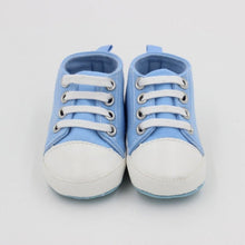 Carregar imagem no visualizador da galeria, New Canvas Classic Sports Sneakers Newborn Baby Boys Girls First Walkers Shoes Infant Toddler Soft Sole Anti-slip Baby Shoes
