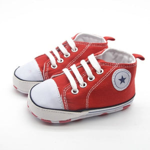 New Canvas Classic Sports Sneakers Newborn Baby Boys Girls First Walkers Shoes Infant Toddler Soft Sole Anti-slip Baby Shoes