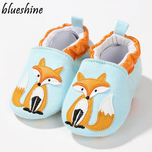 1 Pair Fashion Cotton Cloth First Walker Cartoon Baby Boy Girls Shoes Bebe Toddler Moccasins 0-24M Non-slip Soft Bottom Shoes