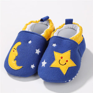 1 Pair Fashion Cotton Cloth First Walker Cartoon Baby Boy Girls Shoes Bebe Toddler Moccasins 0-24M Non-slip Soft Bottom Shoes