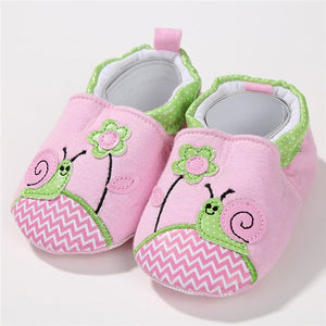 1 Pair Fashion Cotton Cloth First Walker Cartoon Baby Boy Girls Shoes Bebe Toddler Moccasins 0-24M Non-slip Soft Bottom Shoes