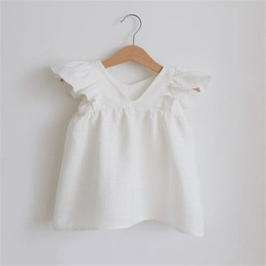 Linen Baby Dresses Summer Girls Clothes Princess Dress 1st Birthday Party Dress For Girl Cute Infant toddler Girls Clothing