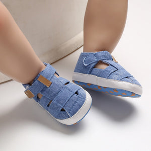 Kids Newborn Baby Boys Fashion Summer Soft Crib Shoes First Walker Anti Slip Sandals Shoe