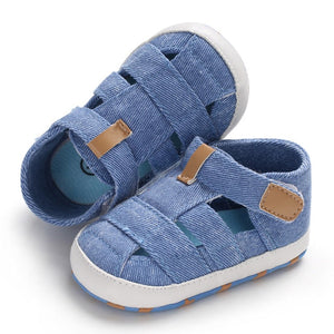 Kids Newborn Baby Boys Fashion Summer Soft Crib Shoes First Walker Anti Slip Sandals Shoe