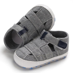 Kids Newborn Baby Boys Fashion Summer Soft Crib Shoes First Walker Anti Slip Sandals Shoe