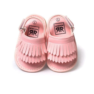 Summer Baby First Walkers Soft Bottom Fringe Candy Color Shoes Girls Baby Toddler Slippers Boys Prewalkers QF