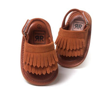 Carregar imagem no visualizador da galeria, Summer Baby First Walkers Soft Bottom Fringe Candy Color Shoes Girls Baby Toddler Slippers Boys Prewalkers QF
