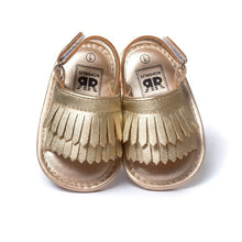 Carregar imagem no visualizador da galeria, Summer Baby First Walkers Soft Bottom Fringe Candy Color Shoes Girls Baby Toddler Slippers Boys Prewalkers QF
