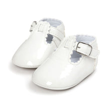 Cargar imagen en el visor de la galería, 12 Color Fashion Baby Girls Baby Shoes Cute Newborn First Walker Shoes Infant Letter Princess Soft Sole Bottom Anti-slip Shoes
