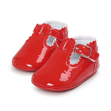 Cargar imagen en el visor de la galería, 12 Color Fashion Baby Girls Baby Shoes Cute Newborn First Walker Shoes Infant Letter Princess Soft Sole Bottom Anti-slip Shoes
