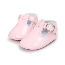 Cargar imagen en el visor de la galería, 12 Color Fashion Baby Girls Baby Shoes Cute Newborn First Walker Shoes Infant Letter Princess Soft Sole Bottom Anti-slip Shoes
