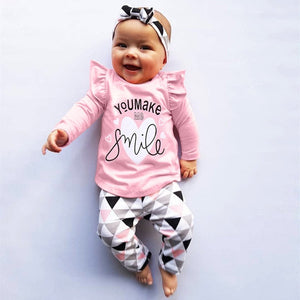 Newborn Infant Toddler Baby Girl Clothes Sets Infant Unicorn Pegasus Star Castle Tops+Pants+Hat+Headband 4PCS Baby Girl Clothing