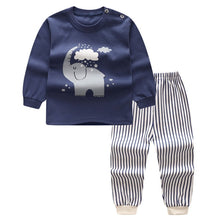 Cargar imagen en el visor de la galería, Autumn Winter 2020 Baby Boy Girls Clothes Cotton Girl Clothing Sets Cartoon Long-sleeved T-shirt+Pants Infant Clothes 2pcs Suit
