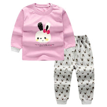 Cargar imagen en el visor de la galería, Autumn Winter 2020 Baby Boy Girls Clothes Cotton Girl Clothing Sets Cartoon Long-sleeved T-shirt+Pants Infant Clothes 2pcs Suit
