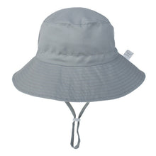 Cargar imagen en el visor de la galería, Summer Baby Hat for Girls Boys Kids Bucket Hat Spring Autumn Travel Beach Hat Baby Cap Sun Hats with Windproof Rope 16 Colors
