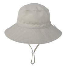 Cargar imagen en el visor de la galería, Summer Baby Hat for Girls Boys Kids Bucket Hat Spring Autumn Travel Beach Hat Baby Cap Sun Hats with Windproof Rope 16 Colors
