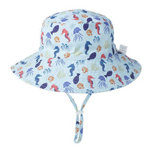 Cargar imagen en el visor de la galería, Summer Baby Hat for Girls Boys Kids Bucket Hat Spring Autumn Travel Beach Hat Baby Cap Sun Hats with Windproof Rope 16 Colors
