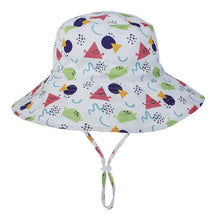 Cargar imagen en el visor de la galería, Summer Baby Hat for Girls Boys Kids Bucket Hat Spring Autumn Travel Beach Hat Baby Cap Sun Hats with Windproof Rope 16 Colors
