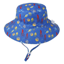 Cargar imagen en el visor de la galería, Summer Baby Hat for Girls Boys Kids Bucket Hat Spring Autumn Travel Beach Hat Baby Cap Sun Hats with Windproof Rope 16 Colors
