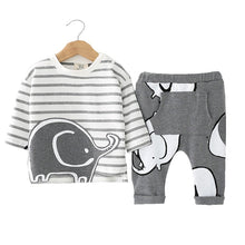 Cargar imagen en el visor de la galería, Brand Romper Set Fashion Cartoon Roupas De Bebes Bodysuit+Hat+Pant 3pcs Baby Boy Clothing Set Cute Animal Newborn Baby Clothes
