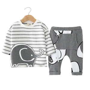 Brand Romper Set Fashion Cartoon Roupas De Bebes Bodysuit+Hat+Pant 3pcs Baby Boy Clothing Set Cute Animal Newborn Baby Clothes