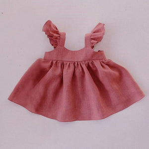 Linen Baby Dresses Summer Girls Clothes Princess Dress 1st Birthday Party Dress For Girl Cute Infant toddler Girls Clothing