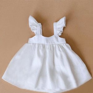 Linen Baby Dresses Summer Girls Clothes Princess Dress 1st Birthday Party Dress For Girl Cute Infant toddler Girls Clothing