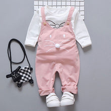 Carregar imagem no visualizador da galeria, Spring newborn baby girls clothes sets fashion suit T-shirt + pants suit baby girls outside wear  sports suit clothing sets
