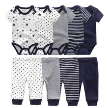 Carregar imagem no visualizador da galeria, Solid Bodysuits+Pants Baby Boy Clothes Clothing Sets 0-12M Baby Boy Girl Clothes Unisex Newborn Baby Cotton Roupa de bebe
