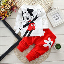 Cargar imagen en el visor de la galería, Baby Boy Clothes 2018 Fall Cute Long Sleeved T-shirt Tops + Pants 2PCS Outfit Children Infant Clothing Kids Bebes Jogging Suits
