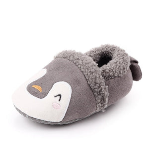 DOGEEK Baby Shoes Adorable Infant Slippers Toddler Baby Boy Girl Knit Crib Shoes Cute Cartoon Anti-slip Prewalker Baby Slippers