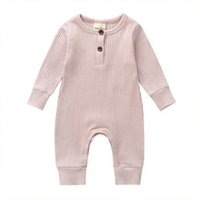 Cargar imagen en el visor de la galería, 2019 Baby Spring Autumn Clothing Newborn Infant Baby Boy Girl Cotton Romper Knitted Ribbed Jumpsuit Solid Clothes Warm Outfit
