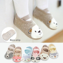 Cargar imagen en el visor de la galería, 1 Pair Fashion Baby Girls Boys Cute Cartoon Non-slip Cotton Toddler Floor Socks Animal pattern First Walker Shoes for Newborns
