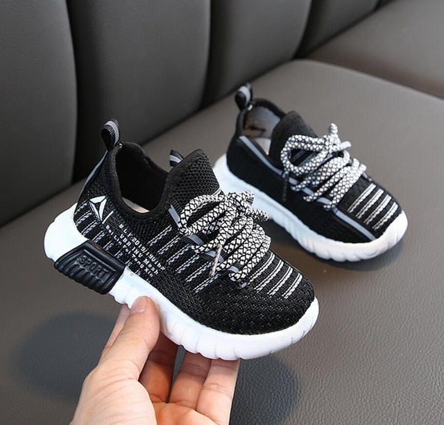 2020 New Autumn Kids Shoes Breathable Boys Girls Sport Shoes Children Casual Sneakers Baby Running Shoes Mesh Canvas Shoes