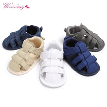 Cargar imagen en el visor de la galería, 2018 Canvas Jeans New Baby Moccasins Child Summer Boys 7 Style Fashion Sandals Sneakers Infant Shoes 0-18 Month Baby Sandals
