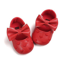 将图片加载到图库查看器，Baby PU Leather Baby Boy Girl Baby Moccasins Moccs Shoes Bow Fringe Soft Soled Non-slip Footwear Crib Shoes
