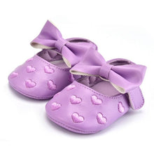 将图片加载到图库查看器，Baby PU Leather Baby Boy Girl Baby Moccasins Moccs Shoes Bow Fringe Soft Soled Non-slip Footwear Crib Shoes
