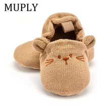 Cargar imagen en el visor de la galería, Adorable Infant Slippers Toddler Baby Boy Girl Knit Crib Shoes Cute Cartoon Anti-slip Prewalker Baby Slippers
