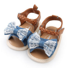 Carregar imagem no visualizador da galeria, Soft Sole PU Baby girls Canvas bow First Walkers Shoes Fashion summer Prewalkers First walker toddler moccasins
