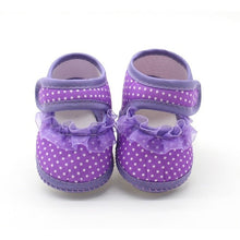 Carregar imagem no visualizador da galeria, Soft Sole PU Baby girls Canvas bow First Walkers Shoes Fashion summer Prewalkers First walker toddler moccasins
