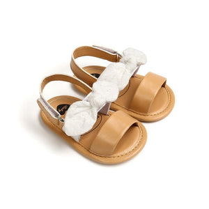 Soft Sole PU Baby girls Canvas bow First Walkers Shoes Fashion summer Prewalkers First walker toddler moccasins