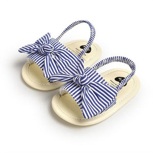 Soft Sole PU Baby girls Canvas bow First Walkers Shoes Fashion summer Prewalkers First walker toddler moccasins