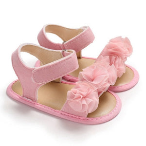 Soft Sole PU Baby girls Canvas bow First Walkers Shoes Fashion summer Prewalkers First walker toddler moccasins