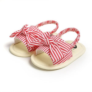 Soft Sole PU Baby girls Canvas bow First Walkers Shoes Fashion summer Prewalkers First walker toddler moccasins