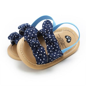 Soft Sole PU Baby girls Canvas bow First Walkers Shoes Fashion summer Prewalkers First walker toddler moccasins