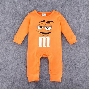 2020 Infant Clothes Autumn NewBorn Baby Rompers letter M Clothing Costumes Cartoon Funny Kids Jumpsuit New Born Boys Clothes