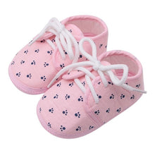 Cargar imagen en el visor de la galería, Cotton Baby Girls Shoes Infant First Walkers Toddler Girls Kid Bowknot Soft Anti-Slip Crib Shoes 0-18 Months
