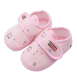 Cotton Baby Girls Shoes Infant First Walkers Toddler Girls Kid Bowknot Soft Anti-Slip Crib Shoes 0-18 Months